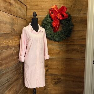 Crown & Ivy Pink and White Striped Top